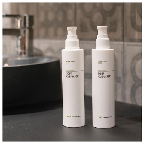 Sữa Rửa Mặt Sạch Sâu Innoaesthetics Inno - Derma Deep Cleanser 200ml Cho Da Dầu, Ngăn Ngừa Mụn, Dưỡng Ẩm, Chống Khô Da