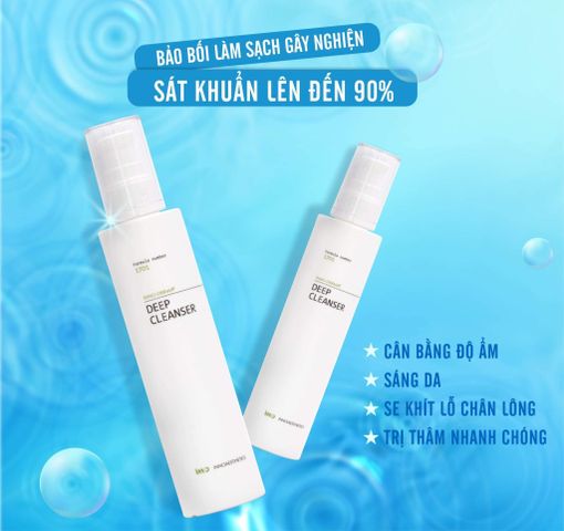 Sữa Rửa Mặt Sạch Sâu Innoaesthetics Inno - Derma Deep Cleanser 200ml Cho Da Dầu, Ngăn Ngừa Mụn, Dưỡng Ẩm, Chống Khô Da