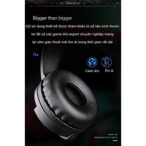 Tai Nghe Gaming 5.1 Arinfa RINFA Inphic G2 với Micro Xoay 360 Độ, Âm Thanh Chân Thực, Chống Lọt Âm - Trải Nghiệm Chơi Game Tối Ưu