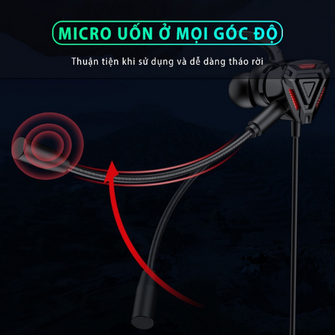 Tai nghe Gaming SIDOTECH G3M có mic chống ồn - Chất lượng âm thanh nâng cao cho game thủ PUBG, Liên Quân, FF, Tốc Chiến