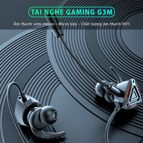 Tai nghe Gaming SIDOTECH G3M có mic chống ồn - Chất lượng âm thanh nâng cao cho game thủ PUBG, Liên Quân, FF, Tốc Chiến