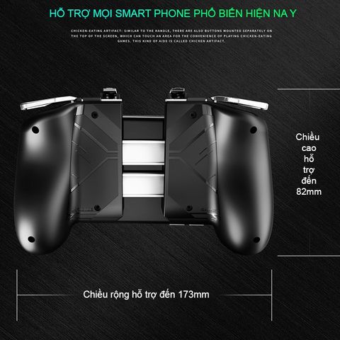 Tay Cầm Chơi Game Điện Thoại SIDOTECH AK16 - Hỗ Trợ PUBG, Free Fire, Chơi Game Dễ Dàng, Thiết Kế Thoải Mái, Không Cần Cài Đặt
