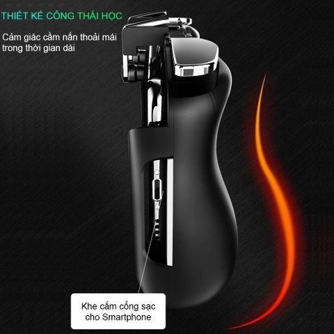 Tay Cầm Chơi Game Điện Thoại SIDOTECH AK16 - Hỗ Trợ PUBG, Free Fire, Chơi Game Dễ Dàng, Thiết Kế Thoải Mái, Không Cần Cài Đặt