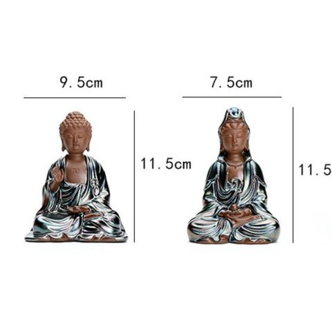 Tượng Phật Bà Quan Âm Thiền Ấn Gốm Sứ Thủ Công - Vật Phẩm Phong Thủy Mang Tài Lộc và An Bình Cho Gia Đình