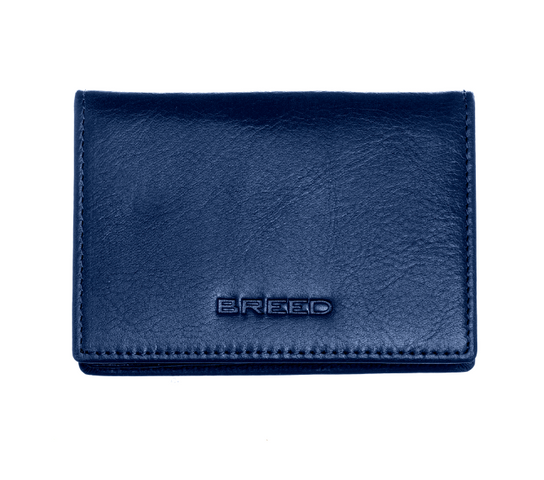 Ví Breed Porter Genuine Leather Bi-Fold Wallet - Navy