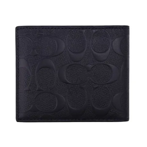 Ví Coach Men's Midnight Signature Leather 3-In-1 Wallet