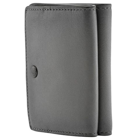 Ví Coach Men's Trifold Compact Leather Wallet In Grey 78612 PNX