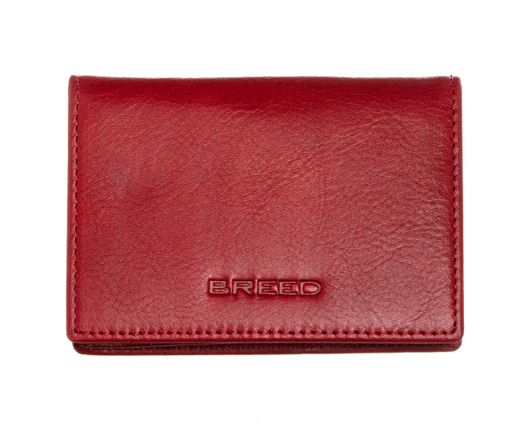 Ví da nam Breed Porter Genuine Leather Bi-Fold Wallet - Maroon