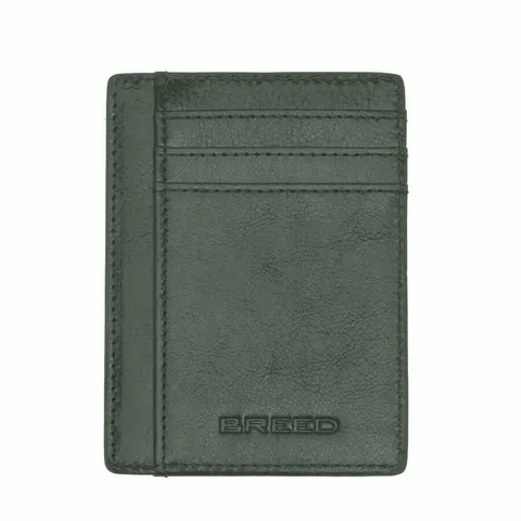 Ví Nam Breed Chase Genuine Leather Front Pocket Wallet Olive