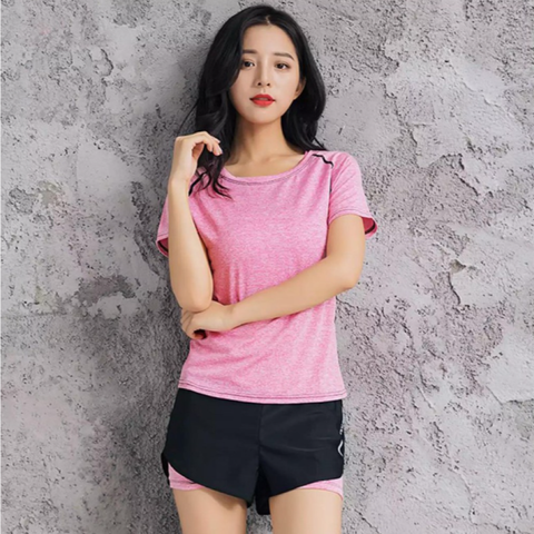 Áo Thun Nữ Tập Gym Yoga AMIN AM025 - Co Dãn 4 Chiều, Chất Liệu Mát Mẻ, Thời Trang Để Tập Luyện, Dành Cho Yoga, Gym, Zumba