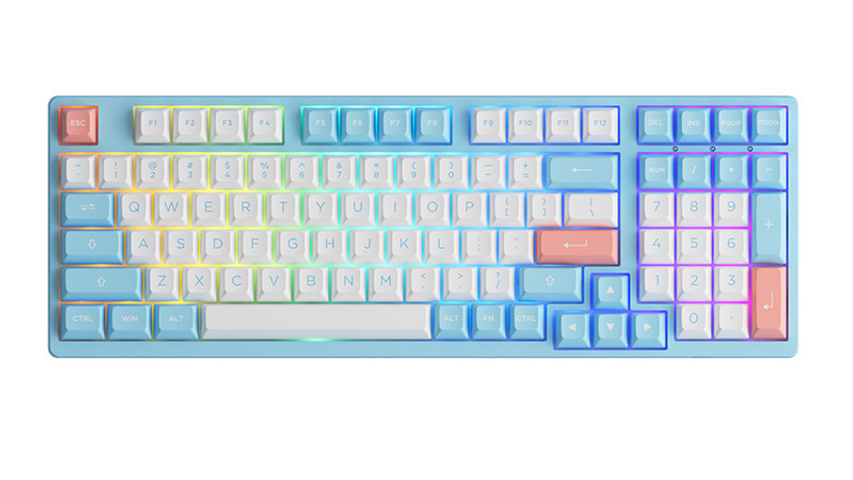 Bàn phím cơ Akko 3098B RGB Wireless - Kết nối Bluetooth 5.0 và 2.4Ghz, Hotswap, trải nghiệm chơi game tuyệt vời