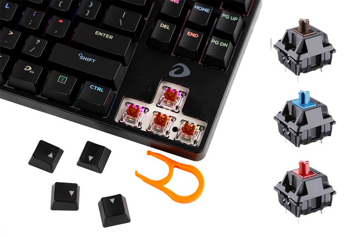 Bàn Phím Cơ Gaming Dareu EK880 RGB LED 87 Phím - Switch 