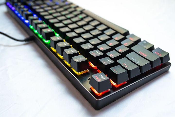 Bàn phím Gaming E-Dra EK389 V2 LED Rainbow 89 phím cơ - Switch Outemu bền bỉ, LED 7 màu nổi bật - Phụ kiện máy tính cho game thủ