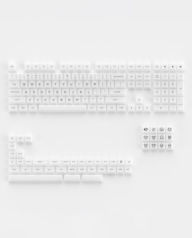 Bộ Nút Phím Cơ Trong Suốt Xuyên LED Akko Keycap Set ASA Clear - Keycap Bền Đẹp, Chống Xước, 155 Nút Cho Trải Nghiệm RGB Tuyệt Hảo