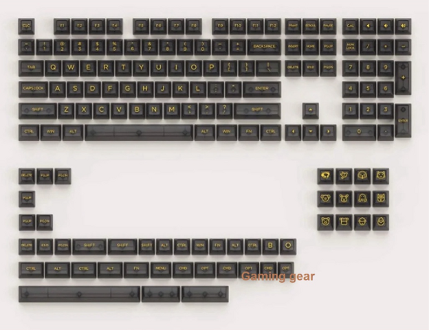 Bộ Nút Phím Cơ Trong Suốt Xuyên LED Akko Keycap Set ASA Clear - Keycap Bền Đẹp, Chống Xước, 155 Nút Cho Trải Nghiệm RGB Tuyệt Hảo