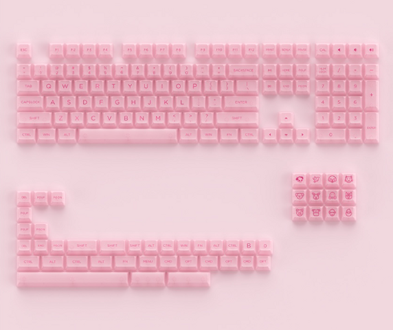 Bộ Nút Phím Cơ Trong Suốt Xuyên LED Akko Keycap Set ASA Clear - Keycap Bền Đẹp, Chống Xước, 155 Nút Cho Trải Nghiệm RGB Tuyệt Hảo