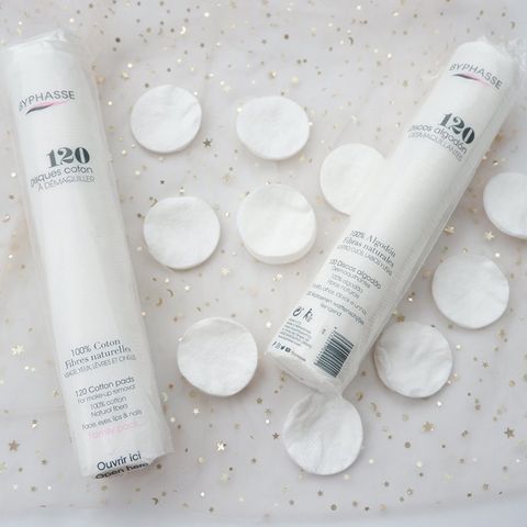 Bông Tẩy Trang Byphasse 100% Cotton Mềm Mịn - Giúp Làm Sạch Da Sâu, Thích Hợp Với Mọi Loại Da - Gói 120 Miếng Tiện Lợi