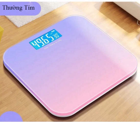 Cân Điện Tử Sức Khỏe Thông Minh Màu Gradient - Cảm Biến Siêu Nhạy, Hiển Thị LED, Tải Trọng Tối Đa 180kg, Thiết Kế Sang Trọng
