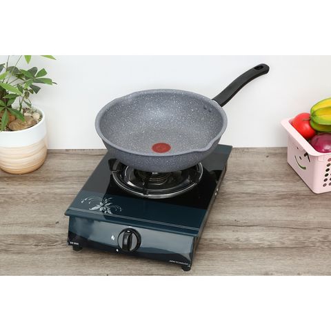 Chảo chống dính Tefal Cook Healthy G1348695 đáy từ 28cm - Công nghệ Thermo-Signal, lớp phủ Titanium Non-Stick, dùng cho bếp từ, ga, hồng ngoại