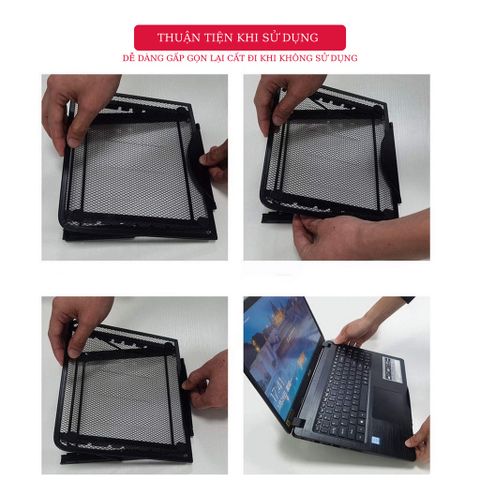 Giá Đỡ Tản Nhiệt Máy Tính Xách Tay Tamayoko FS085 - Hợp Kim Nhôm Bền, Thiết Kế Lưới Thoáng Khí, Phù Hợp Laptop Dưới 15 Inch