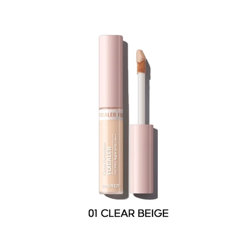 Kem Che Khuyết Điểm The Saem Cover Perfection Fixealer SPF30 PA++ - Lớp Nền Hoàn Hảo Mỏng Nhẹ Cho Trang Điểm Tự Nhiên 6.5g