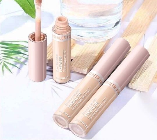 Kem Che Khuyết Điểm The Saem Cover Perfection Fixealer SPF30 PA++ - Lớp Nền Hoàn Hảo Mỏng Nhẹ Cho Trang Điểm Tự Nhiên 6.5g