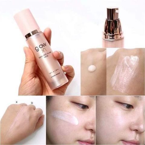 Kem Lót Bắt Sáng Etude House Glow On Base 30ml - Kem Trang Điểm Dạng Gel Trong Suốt, Làm Sáng Rạng Rỡ Da, Chống Oxy Hóa