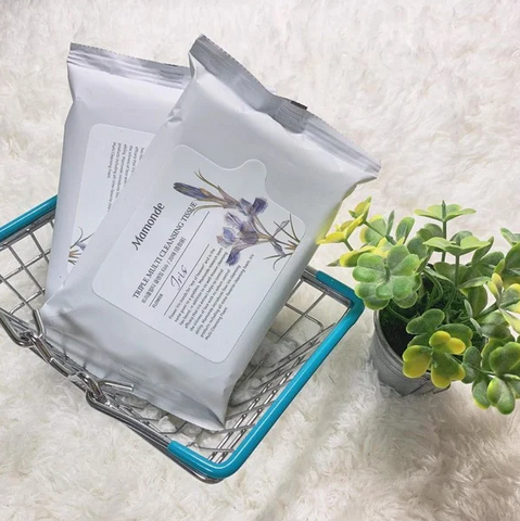 Khăn ướt tẩy trang Mamonde Multi Cleansing Tissue 20 miếng - Chiết xuất hoa Iris, làm sạch và cấp ẩm cho da, dịu nhẹ hiệu quả
