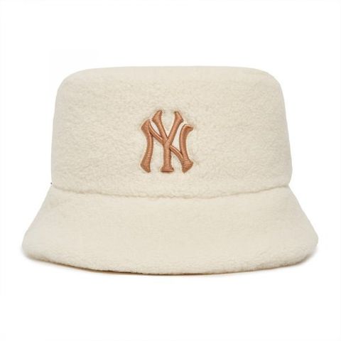 Mũ MLB Bucket Hat New York Yankees Cream 3AHTF0126-50CRS