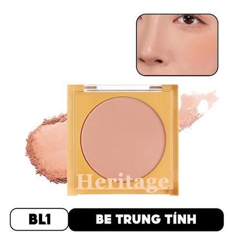 Phấn Má Dạng Nén Kiềm Dầu Merzy The Heritage Blusher - Tông Cam Đất Thời Trang, Lên Màu Chuẩn, Lâu Trôi, Phù Hợp Mọi Loại Da