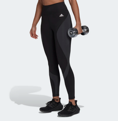Quần Bó Thể Thao Nữ Adidas Hiit Colourblock 7/8 Tights - Dáng Cạp Cao, Vải Co Giãn Mềm Mịn, Thể Thao, Tập Gym, Yoga