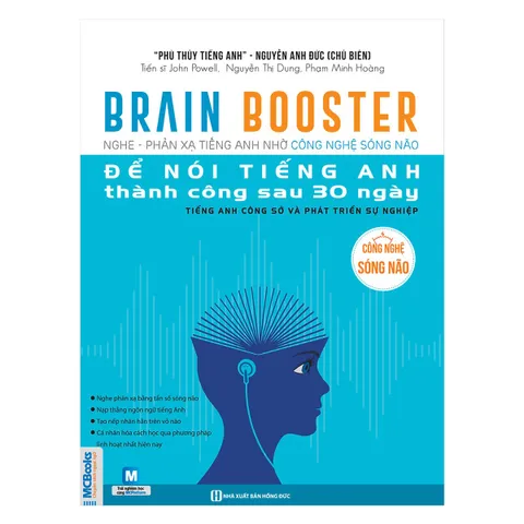 Sách Brain Booster nghe phản xạ tiếng Anh nhờ công nghệ sóng não