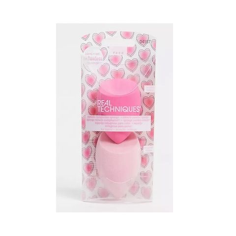 Set 2 Bông Mút Trang Điểm Real Techniques Miracle Sponge - Dupe Hoàn Hảo Beauty Blender Cho Lớp Nền Mịn Màng, Dễ Dàng Sử Dụng