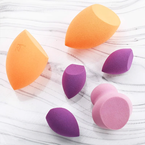 Set 6 Bông Mút Trang Điểm Real Techniques Miracle Sponges - Lớp Nền Mịn Màng Cho Trang Điểm Hoàn Hảo, Tiện Lợi Dùng Với Kem Nền, Phấn Má Hồng
