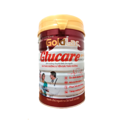 Sữa Glucare Gold 900g cho người tiểu đường - Hỗ trợ ổn định đường huyết và tăng cường sức khỏe cho người lớn trên 30 tuổi