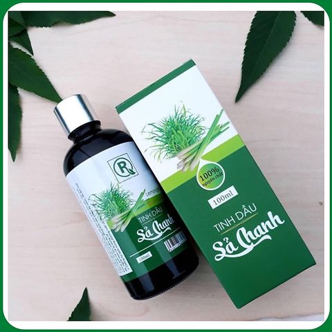 Tinh Dầu Sả Chanh Hồng Tâm Nguyên Chất 100ml - Tích Cực Xua Đuổi Côn Trùng, Thư Giãn Tinh Thần, Khử Mùi Không Khí