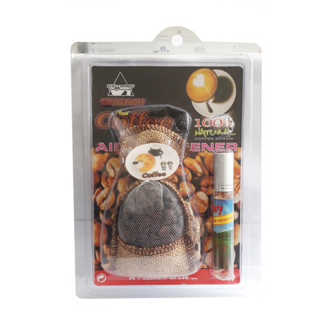 Túi Thơm Hạt Cà Phê Kèm Tinh Dầu Xe Ô Tô - Khử Mùi, Thư Giãn, Hương Thơm Tự Nhiên, Vintage Dễ Thương