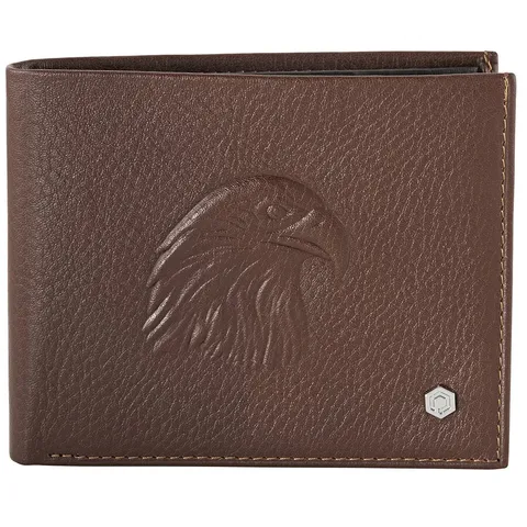 Ví da Picasso And Co Falcon Head Leather Wallet Light Brown