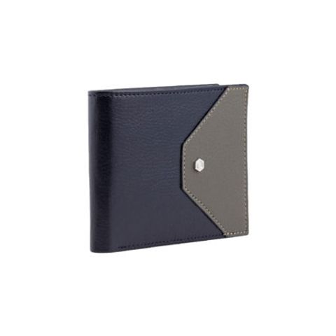 Ví da Picasso And Co Leather Wallet Navy Blue Gray