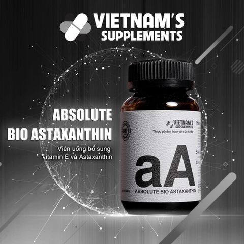 Viên Uống Làm Đẹp Da Absolute Bio Astaxanthin - Hỗ Trợ Giảm Mụn, Trẻ Hóa Da, Vitamin E Cho Làn Da Khỏe Mạnh