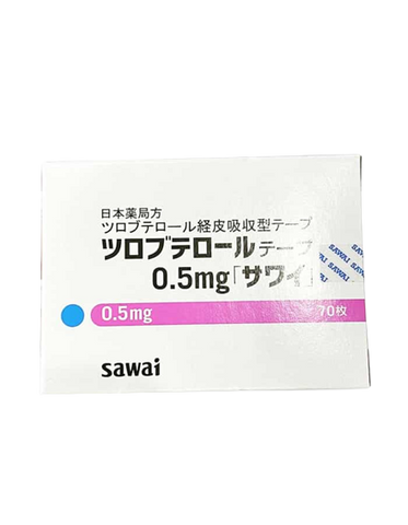 Miếng dán hỗ trợ giảm ho Sawai Tulobuterol 0.5mg Nhật Bản cho bé - Giải pháp hô hấp an toàn cho trẻ từ 6 tháng đến 3 tuổi