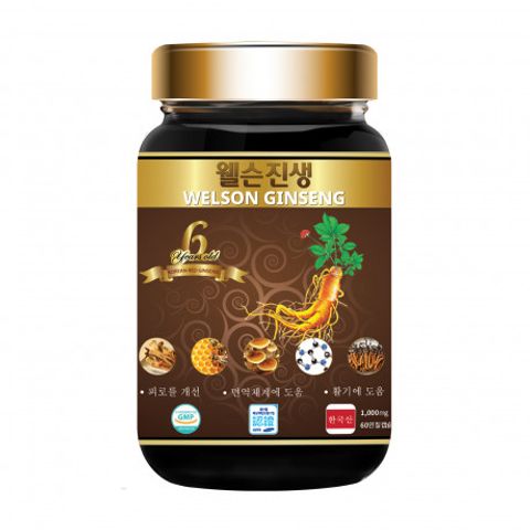 Viên Uống Hồng Sâm Welson Ginseng Tăng Cường Đề Kháng 60 Viên - Hỗ Trợ Sức Khỏe, Tăng Cường Trí Nhớ và Giảm Mệt Mỏi