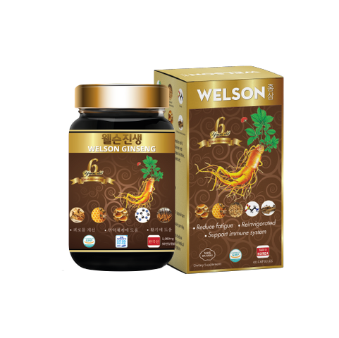 Viên Uống Hồng Sâm Welson Ginseng Tăng Cường Đề Kháng 60 Viên - Hỗ Trợ Sức Khỏe, Tăng Cường Trí Nhớ và Giảm Mệt Mỏi