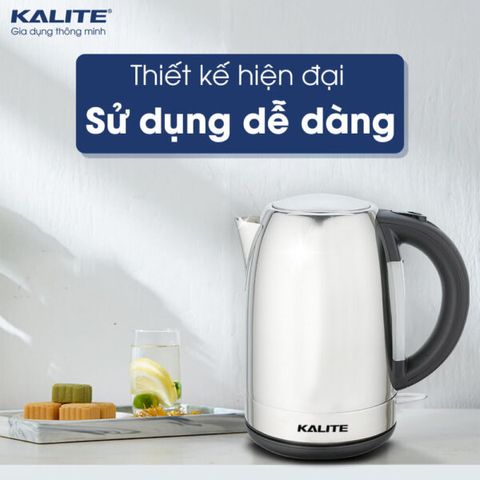 Ấm Siêu Tốc Kalite KL-301 1.7 Lít - Đun Nước Thần Tốc Inox 304, Thiết Kế Hiện Đại, An Toàn Cho Gia Đình