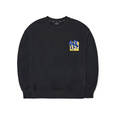 Áo nỉ MLB Like Cartoon Brushed Mega Over Fit NY Yankees 3AMTL0426-50BKS màu đen