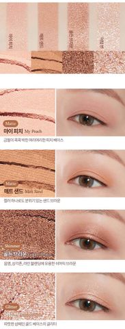 Bảng Phấn Mắt 4 Ô Etude Play Color Eyes Mini Jewelry - Bộ Trang Điểm Với Màu Nhũ Và Lì, Độ Bám Màu Cao, Lâu Trôi