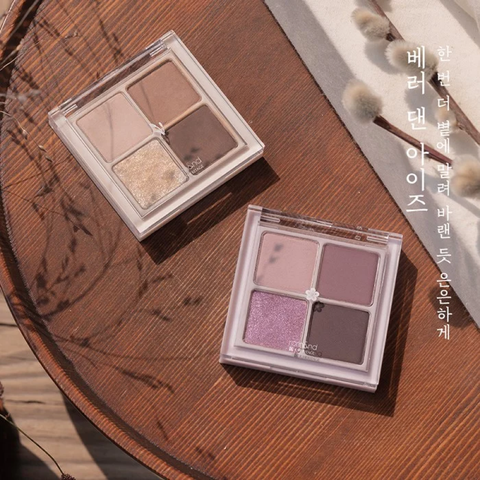 Bảng Phấn Mắt 4 Ô Romand Better Than Eye Hanbok Project - Phấn Mắt Matte Mềm Mịn, Tông Màu Nhẹ Nhàng, Độ Bám Lâu Dài