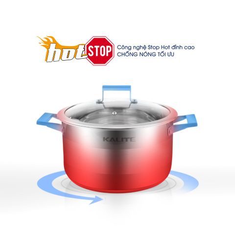 Bộ Nồi Chảo Inox 5 Đáy Nắp Kính Kalite KL-339 - Chất Liệu Inox 304 Cao Cấp, Thiết Kế Châu Âu, Dùng Cho Mọi Loại Bếp