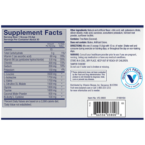 Bột Tăng Cơ BodyTech Elite Ultimate BCAA Strawberry Kiwi 468g - Hỗ Trợ Phục Hồi Cơ Thể, Tăng Sức Bền Cho Tập Luyện Hiệu Quả