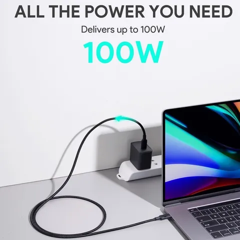 Cáp Sạc Nhanh Aukey CB-CD23 USB 3.1 Type C 100W - Tốc Độ Truyền Dữ Liệu 10Gbps, Độ Dài 1.2m, Chất Liệu Bền Bỉ